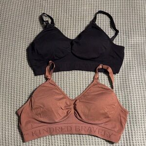 Kindred Bravely Nursing Bras - Black and Tan